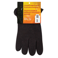 Gants de jersey, Grand, Brun, Molleton rouge, &agrave; enfiler Mukwa Safety Services