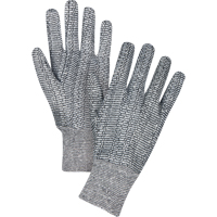 Gants de jersey, Grand, Poivre et sel, Non doubl&eacute;, Poignet en tricot Mukwa Safety Services