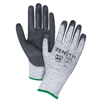 Gants &eacute;lastiques sans coutures r&eacute;sistants &agrave; la coupe, Taille Moyen/8, Calibre 13, Rev&ecirc;tement Polyur&eacute;thane, Enveloppe en PEHP, ANSI/ISEA 105 niveau 4/EN 388 niveau 5 Mukwa Safety Services