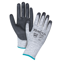 Gants &eacute;lastiques sans coutures r&eacute;sistants &agrave; la coupe, Taille T-Grand/10, Calibre 13, Rev&ecirc;tement Polyur&eacute;thane, Enveloppe en PEHP, ANSI/ISEA 105 niveau 4/EN 388 niveau 5 Mukwa Safety Services