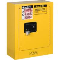Sure-Grip&reg; EX Mini Flammable Safety Cabinet, 2 Gal., 1 Door, 17" W x 22" H x 8" D Mukwa Safety Services