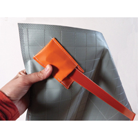 Arrow Roll-Up Temporary Conditions Sign , 24" x 24", Vinyl, Pictogram Mukwa Safety Services