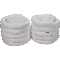 Sorbent Sock, Oil Only, 45 gal. Absorbancy, 3" W x 10' L, Pack of 10 Mukwa Safety Services