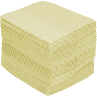Feuilles absorbantes en fibres fines de premi&egrave;re qualit&eacute;, Mati&egrave;res dangereuses, 15" x 17", 30 gal. d'absorption Mukwa Safety Services