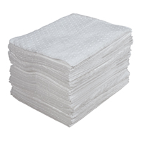 Feuilles absorbantes lamin&eacute;es (SMS) de premi&egrave;re qualit&eacute;, Huile seulement, 15" x 18", 30 gal. d'absorption Mukwa Safety Services