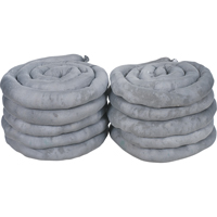 Sorbents Socks, Universal, 40 gal. Absorbancy, 3" W x 10' L, Pack of 10 Mukwa Safety Services