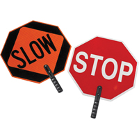 Double-Sided "Stop/Slow" Traffic Control Sign Mukwa Safety Services