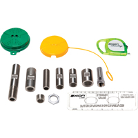 Trousse de mise &agrave; niveau pour douche oculaire/faciale Axion Advantage avec t&ecirc;te de douche oculaire/faciale en plastique ABS vert Mukwa Safety Services