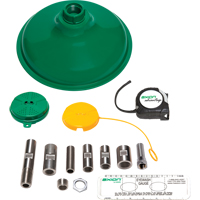 Trousse de mise &agrave; niveau pour douche et douche oculaire/faciale Axion Advantage avec t&ecirc;te et t&ecirc;te de douche oculaire/faciale en plastique ABS vert Mukwa Safety Services