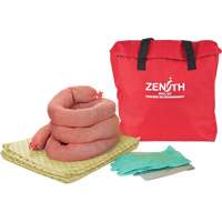 Trousse &eacute;conomique de lutte contre les d&eacute;versements, Mati&egrave;res dangereuses, Sac, Absorbance de 5 gal. US Mukwa Safety Services