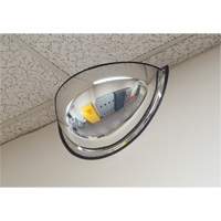 Miroir en d&ocirc;me 180°, Demi-d&ocirc;me, Dessus ouvert, Diam&egrave;tre 20" Mukwa Safety Services