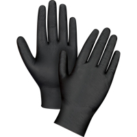 Heavyweight Tactile Grip Examination Gloves, Small, Nitrile, 8-mil, Powder-Free, Black Mukwa Safety Services