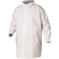 KleenGuard A20 Lab Coats, SMS, White, Large Mukwa Safety Services