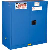 Armoires doubl&eacute;es pour rangement de mati&egrave;res dangereuses Chem-Cor, 30 gal., 43" x 44" x 18" Mukwa Safety Services