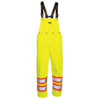 Pantalons 300 deniers Professional Journeyman, Polyester, Petit, Jaune lime haute visibilit&eacute; Mukwa Safety Services