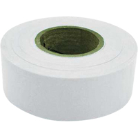 Flagging Tape, 1.2" W x 300' L, White Mukwa Safety Services
