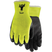 Gants Visibull 330, 7/Petit, R&ecirc;vetement Latex de caoutchouc, Enveloppe en Polyester Mukwa Safety Services
