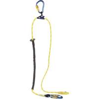 Longe de positionnement r&eacute;glable &agrave; corde pour grimpeur, 1 branches, 8', Classe CSA F, Nylon Mukwa Safety Services