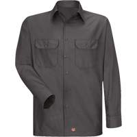Chemise &agrave; manches longues en tissu ind&eacute;chirable, Hommes, 3T-Grand, Charbon Mukwa Safety Services