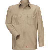 Chemise &agrave; manches longues en tissu ind&eacute;chirable, Hommes, 3T-Grand, Khaki Mukwa Safety Services