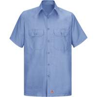 Chemise &agrave; manches courtes en tissu ind&eacute;chirable, Hommes, 3T-Grand, Bleu Mukwa Safety Services