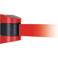 Unit&eacute;s murales Tensabarrier, Plastique, Fixation par vis, 15', Ruban Rouge Mukwa Safety Services