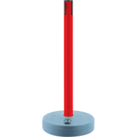 Tensabarrier ext&eacute;rieur - poteaux r&eacute;cepteurs, Hauteur de 37", Rouge Mukwa Safety Services