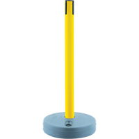 Tensabarrier ext&eacute;rieur - poteaux r&eacute;cepteurs, Hauteur de 37", Jaune Mukwa Safety Services