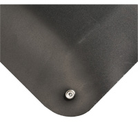 Electrically Conductive Mat No.786, 2' W x 3' L x 15/16" T, PVC, Smooth, Black Mukwa Safety Services