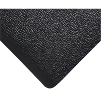 Deluxe Soft Step No. 444 Mats, Pebbled, 3' x 5' x 5/8", Black, PVC Sponge Mukwa Safety Services