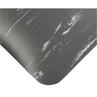 Tile-Top Select Anti-Microbial Mats No.494, Smooth, 2' x 10' x 1/2", Charcoal, PVC Mukwa Safety Services