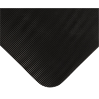 Double Duty Switchboard Mats No.720, Corrugated, 3' x 10' x 5/8", Black, PVC Mukwa Safety Services