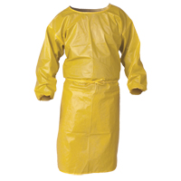 Blouse de protection Kleenguard contre la vaporisation de produits chimiques, Polypropyl&egrave;ne, Jaune, 34" la x 52" lo Mukwa Safety Services