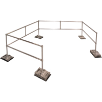 RoofGuard Classic System - Packaged Kits, Aluminum, 72" W x 216" L x 42" H Mukwa Safety Services