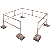 RoofGuard Classic System - Packaged Kits, Aluminum, 72" W x 216" L x 42" H Mukwa Safety Services