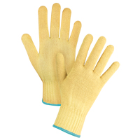 Gants tricot&eacute;s sans couture, Taille T-Grand/10, Calibre 7, Enveloppe en Kevlar, ASTM ANSI niveau A2/EN 388 niveau 3 Mukwa Safety Services