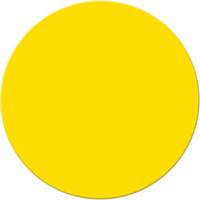 Marqueurs all&eacute;g&eacute;e/5S Armor Stripe, Cercle, 6" lo x 6" la, Jaune, Plastique Mukwa Safety Services