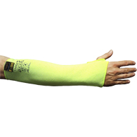 Cut Resistant Sleeve with Thumbhole, Taeki 5, 18", EN 388 Level 4, High Visibility Yellow Mukwa Safety Services