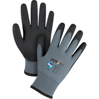 ZX-30° Premium Coated Gloves, 8/Medium, PVC Coating, 15 Gauge, Nylon Shell Mukwa Safety Services