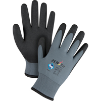 ZX-30° Premium Coated Gloves, 9/Large, PVC Coating, 15 Gauge, Nylon Shell Mukwa Safety Services