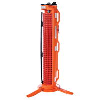 3-Legged Barrier, 50' L, Plastic, Orange Mukwa Safety Services