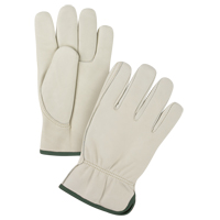 Premium Driver's Gloves, Medium, Grain Cowhide Palm Mukwa Safety Services