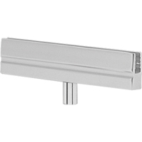 Sign Bracket for Portable Post, Polished Chrome Mukwa Safety Services