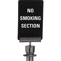 "No Smoking" Crowd Control Sign, 11" x 7", Plastic, English Mukwa Safety Services