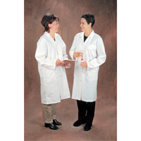 Lab Coats, Poly-Cotton, Small, White Mukwa Safety Services