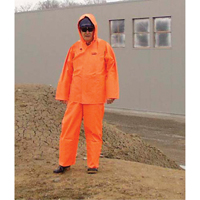V&ecirc;tements imperm&eacute;ables Hurricane ignifuges et r&eacute;sistants &agrave; l'huile, v&ecirc;tements imperm&eacute;ables, 4T-Grand, Orange haute visibilit&eacute; Mukwa Safety Services