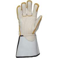 Linemans Glove, Small, Grain Cowhide Palm Mukwa Safety Services