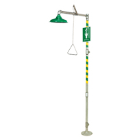 Douche de rinçage sur plancher, Socle Mukwa Safety Services