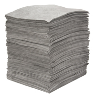 Premium Meltblown Sorbent Pads, Universal, 15" x 18", 30 gal. Absorbancy Mukwa Safety Services