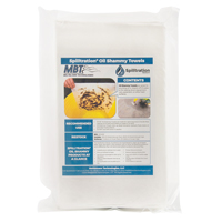 Chiffons pour l'huile Spilltration, Huile seulement, 16" x 10", 29 gal. d'absorption Mukwa Safety Services